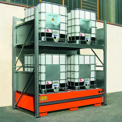 Double IBC Steel Spill Containment Pallet for Tank Pallets