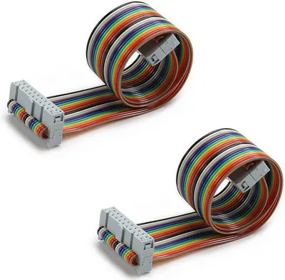 IDE Ribbon Cable Power Connector Splitter Copper Conductor Adapter Breadboard with Extension Wire for Electronic Applications