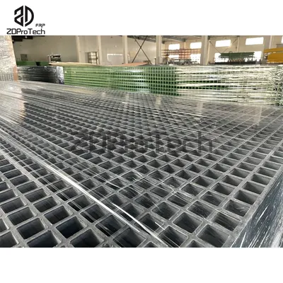 Cost Effective Colorful FRP Fiberglass Garage Floor Grate Molded Grating