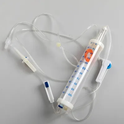 Sterile Medical Burette Type IV Infusion Set for Single Use 100ml 150ml