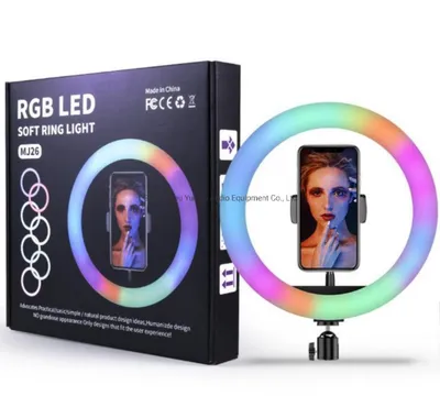 10inch RGB. 26cm Ring Light Stand/Live Stream/ Mobile Phone Holder/3 Mobile Holder/LED Light /Live Stand/Ring Light Stand/10inch RGB Ring Light