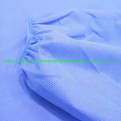 Disposable Fluid Resistant PP+PE Isolation Gown