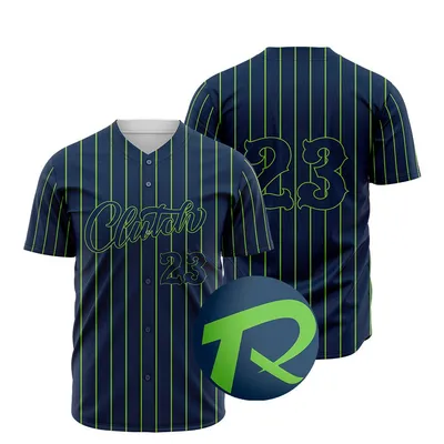 Custom Sublimation 100% Polyester USA Youth Baseball Aau Team Mesh Jersey