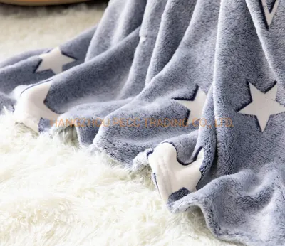 Glow in The Dark Coral Fleece Blanket