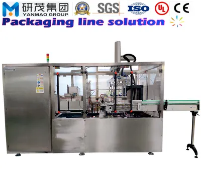 Automatic Top Loading Vertical Carton Packaging Machine for Food Packing with Erecting and Sealing