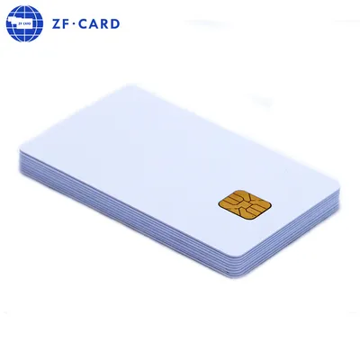 Cost-Effective Blank 2K Byte FM 24c02 Chip At88sc0204c Chip Contact White PVC Card