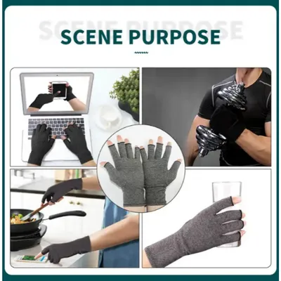 Relieve Joint Pain Effectively Copper Infused Arthritis Compression Gloves for Physical Rehabilitation Auxiliary Use