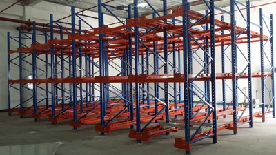 Versatile Adjustable Gravity Flow Racking System for Smart Storage