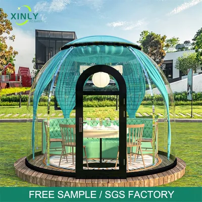 Resort Geodesy Polycarbonate Outdoor Garden Party Camping Igloo Dome Bubble Tent
