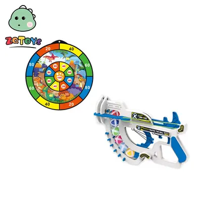 Zhiqu Toys Tiktok Pasted Ball Shooting Bow Catapult Target Dart Toy Children's Interactive Game Toys