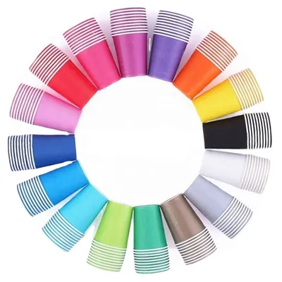 Allow Customized Reusable Cup Custom Logo Printed Disposable Coffee Paper Cup