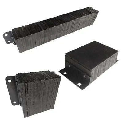 Laminated Rubber Rectangular Dock Bumpers, Steel Face Loading Dock Bumpers, for Warehouse, Marinas, Boat Docks