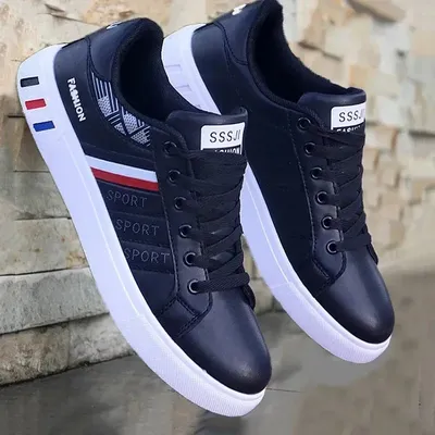 Black and White Luxury Brand Designer Replica Men's Shoes