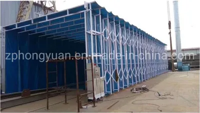 Mobile Car Painting Booth Removable Retractable Spray Booth Open Face
