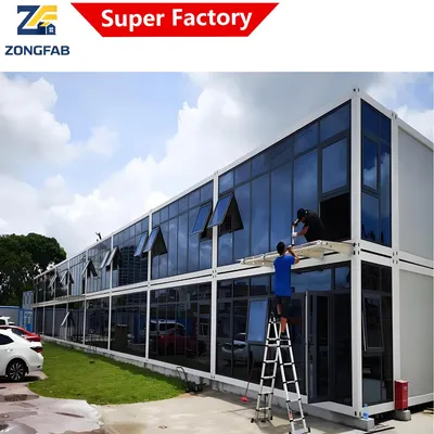 Factory Manufacturer Supplier Steel Living Detachable Assembly Prefab Modular Container Building Housing