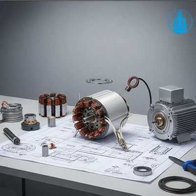 Heat Pump Pmsm High-Efficiency 10kw 72V Permanent Magnet Synchronous Motor