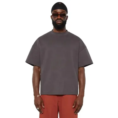Wholesale Plain Boxy Fit Custom Cropped Cotton Oversized Blank T Shirt Men