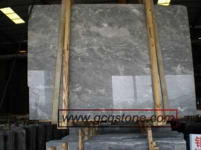 Silver Snow Dark Marble