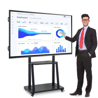 65/75/100 Inch Office Multi Touch Screen Smart Board Interactive Whiteboard for Education