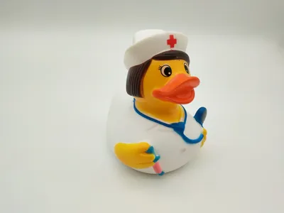White Rubber Floating Plastic Doctor Duck