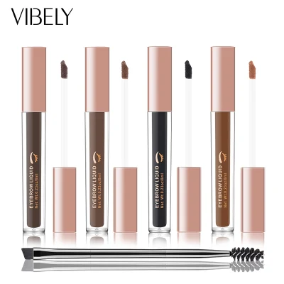Portable Double Head Waterproof Non-Dizzy Long Lasting Dye Liquid Eyebrow Cream