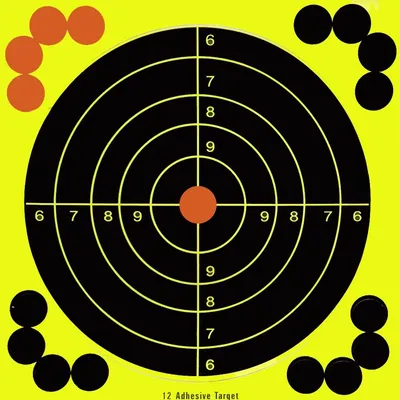 Manufacturer Customized Design Target Paper with Splash Fluorescent Effect