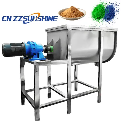 China Factory Horizontal Ribbon Mixer Machine Detergent Powder Ribbon Blender Mixer Machine Stainless Steel Ribbon Powder Mixer