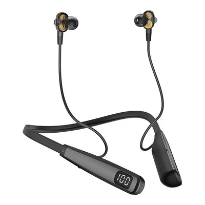 Y10 Headset Wireless Noise Reduction Music Earphones Waterproof LED HD Display Neckband