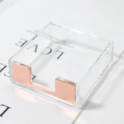 Gold Design Sorting Tray Sticky Notes Memo Pad Holder