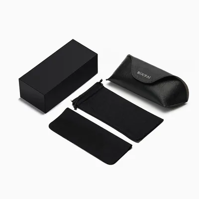 Luxury Eyeglasses Eye Wear Packing PU Leather Glasses Sunglasses Box Case