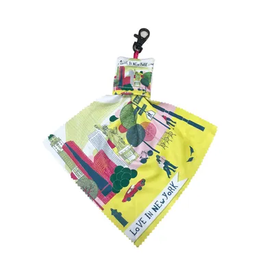 Sublimation Printing Microfiber Sunglasses Cloth Keychain