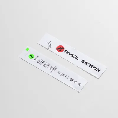 Custom Logo Polyester Satin Ribbon Care Label for Garment Accessories