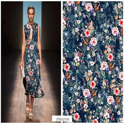 Elegant 100% Rayon Printed Fabric High Quality Comfortable and Skin-Friendly Woven for Girls' Dresses and Skirts Hot Sale