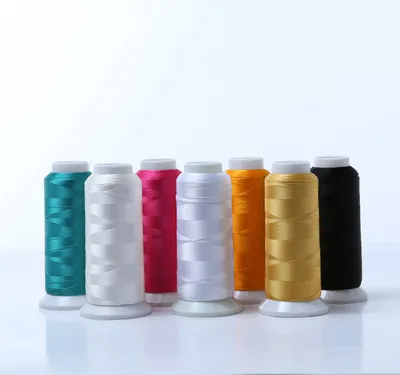 Factory Supply 120d/2 100% Rayon Viscose Silk Embroidery Machine Thrdea 5000m Wholesale
