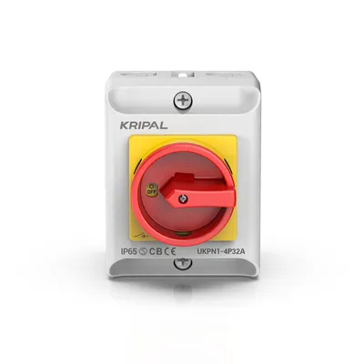 New Design Kripal Ukpn1-432 IP65 32A Main Isolator Switch Electrical Change Over Switch Manual Cam Switch