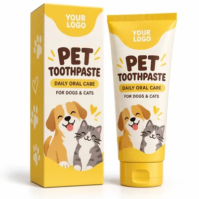 Premium Beef Flavor Cat Toothpaste for Optimal Dental Care
