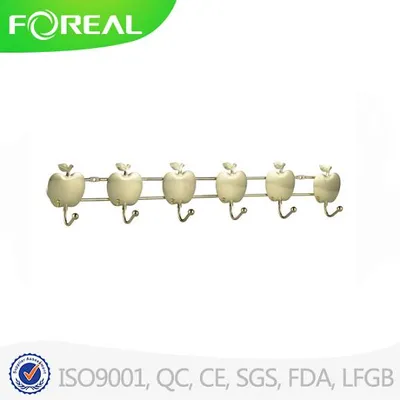 Powder Coating Apple Shape Wall Mounted Coat Hook