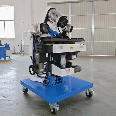 Practical Upper and Lower Double Disc Beveling Machine for Plate Joint Preparation with K 6390