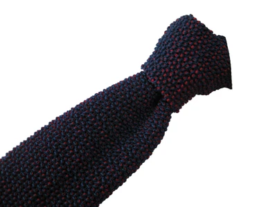 100% Micro Polyester Small Dott Pattern Men's Fashion Knit Necktie