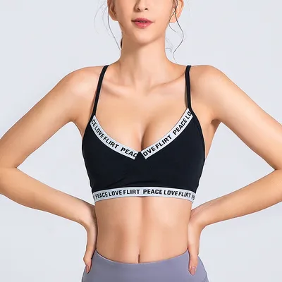 Wholesale Custom Sexy Yoga Clothes for Gym Wear Fitness Clothing Women Push up Bra Girl Underwear Bra New Design
