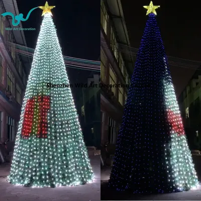 PVC Branches Program Lighting Christmas Tree for Outdoor