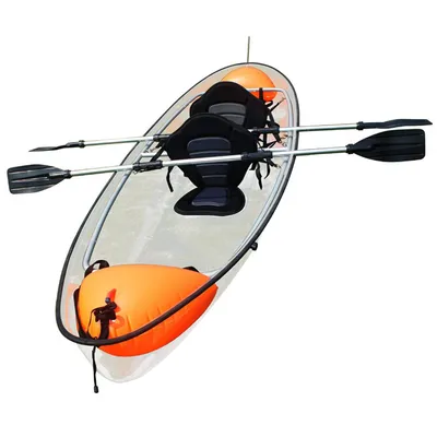 Double Persons Sea Through Transparent Plastic Kayak