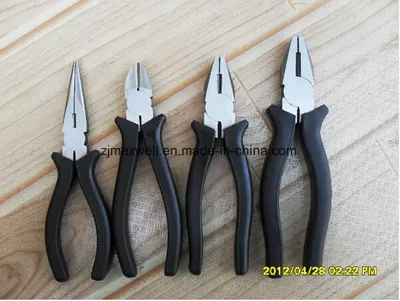 Combination Pliers with Black Rubber Handle Dorp Forged