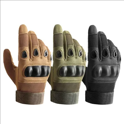 Wholesale Durable Full-Finger Tactical Gloves Anti-Slip Protective Gloves for Outdoor Training Sports