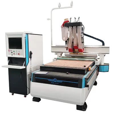Pneumatic Four Heads Atc Model Wood CNC Router Machine for Sale