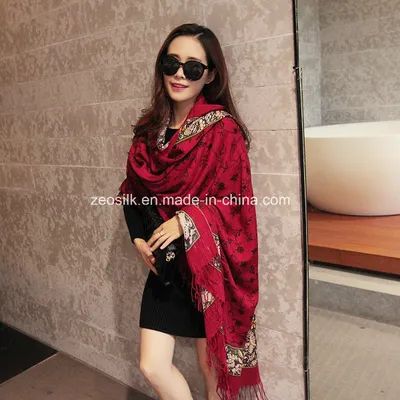 Fashion Women Large Long Wool Shawl Cashmere Scarf