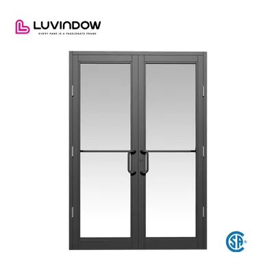 Factory Anti-Theft Insect-Proof Modern Metal Doors and Folding Glass Storefront Door 110s