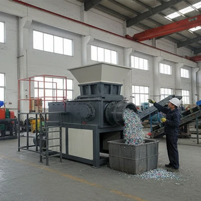 Industrial Plastic Lump Shredder Machine for Efficient Waste Processing