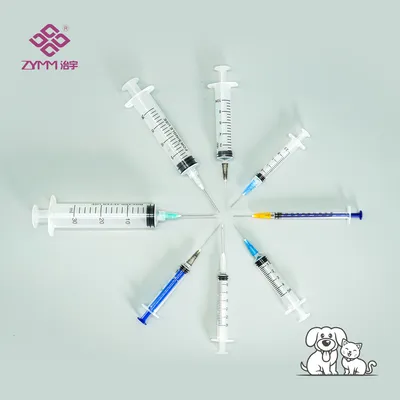 Sharp Needle Syringe for Pet Injection to Minimize Discomfort Veterinary Syringe
