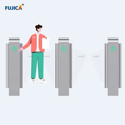Compact Flap Gate with Anti-Pinch Safety Function
